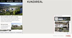Desktop Screenshot of kunzareal.ch